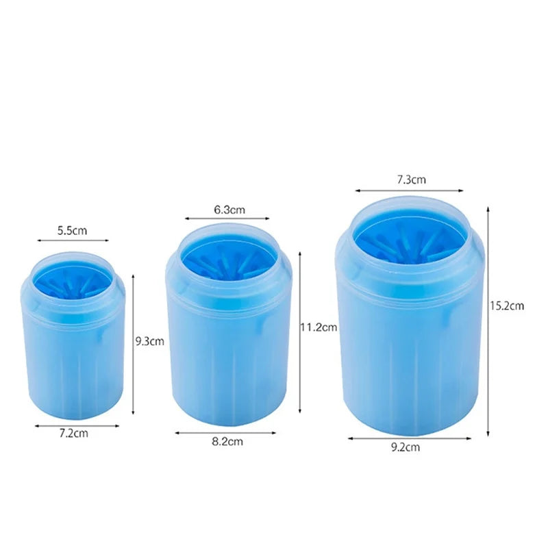 S/M/L Portable Dog Paw Cleaner Cup Soft Silicone Foot Cleaning Brush Pet Dogs Towel Foot Washer Foot Cleaning Bucket Dog Toy