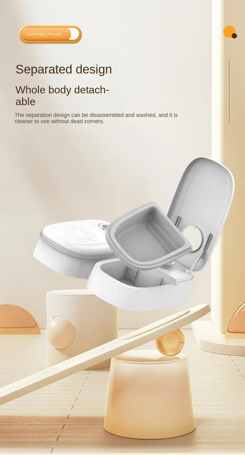 Dog Feeder Cat Automatic Feeding Water Bowl with Timer Pet Food Storage Dispenser  Container Pets Puppy Kitten Accessories