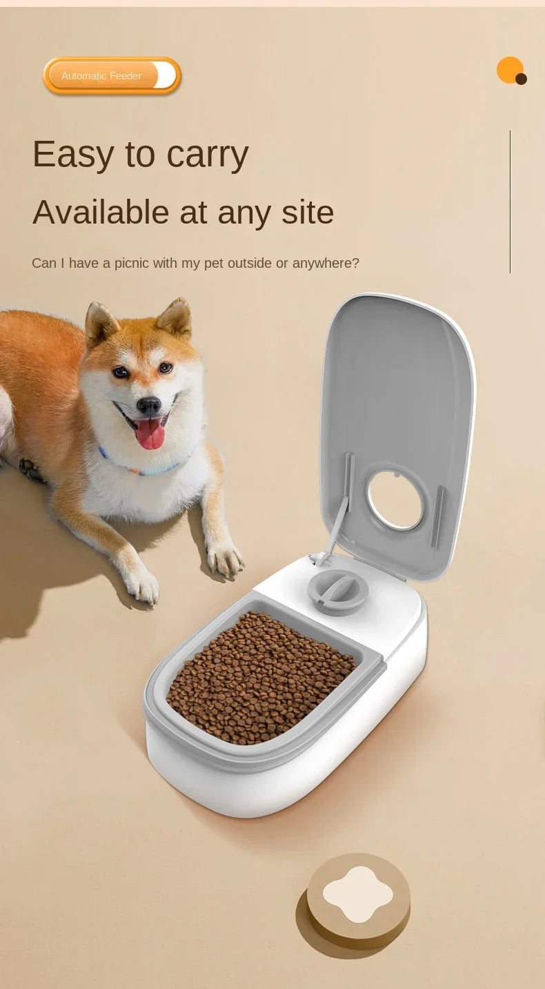 Dog Feeder Cat Automatic Feeding Water Bowl with Timer Pet Food Storage Dispenser  Container Pets Puppy Kitten Accessories