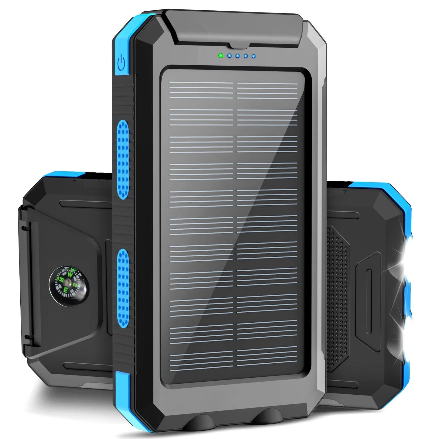 200000mAh Solar Power Bank Dual USB Travel Outdoor Portable External Battery Waterproof Powerbank For Camping Spare Battery