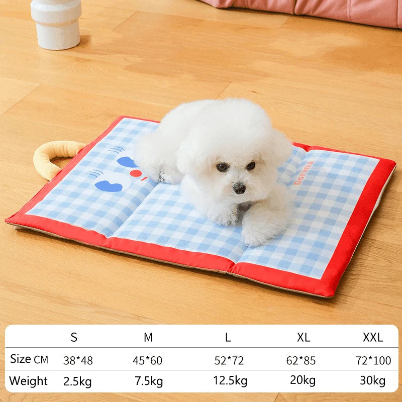 Dog Cooling Mat Plaid Large Summer Pet Cold Bed for Small Big Dogs Cat Durable Blanket Sofa Cat Ice Pad Blanket Pet Supplier
