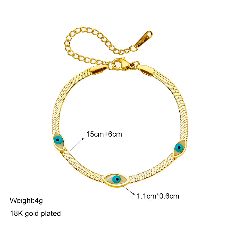 DIEYURO 316 Stainless Steel Butterfly Lightning Green Stone Charm Bracelet For Women Vintage Girls Multilayer Wrist Jewelry Gift