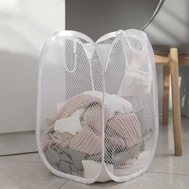 【Hot sales】Laundry Basket Large Laundry Storage Basket Children's Laundry Grid Laundry Basket Household Collapsible Wilting