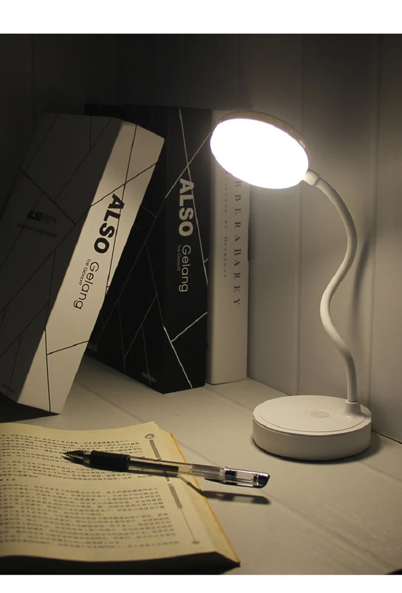 LED Desk Lamp 3 Levels Dimmable USB Rechargeable Battery Powered Portable Touch Table Light Eye Protection For Bedroom Bedside