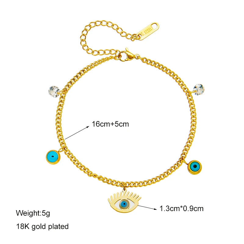 DIEYURO 316 Stainless Steel Butterfly Lightning Green Stone Charm Bracelet For Women Vintage Girls Multilayer Wrist Jewelry Gift