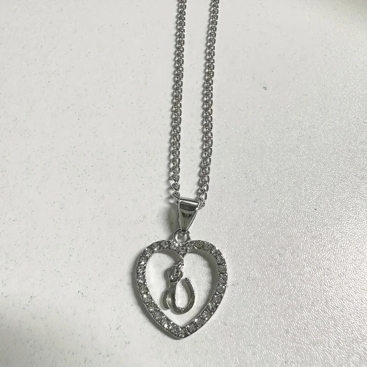 Bohemian Style Heart-shaped Letter Pendant Necklace, Wedding Party Gift For Men And Women,Delicate Gift for Men And Women