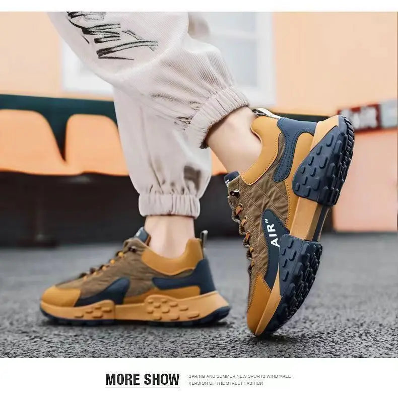 Men Sneakers Platform Men Shoes 2025 New Running Shoes for Men Luxury Brand Casual Vulcanized Shoes Comfortable Tenis Masculino