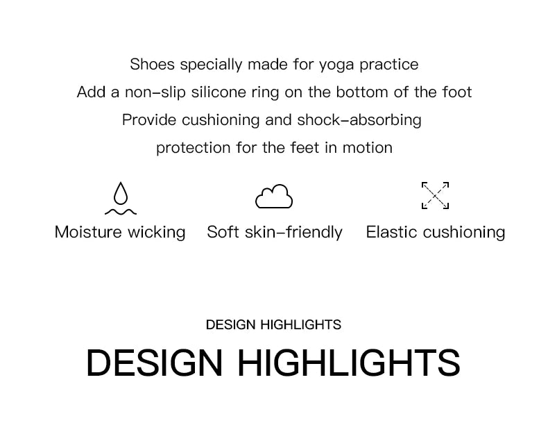 Professional Non-slip Gym Yoga Shoes Flat Soft Anti-slip Sole Ballet Fitness Dance Shoes Pilates Yoga Shoes Socks
