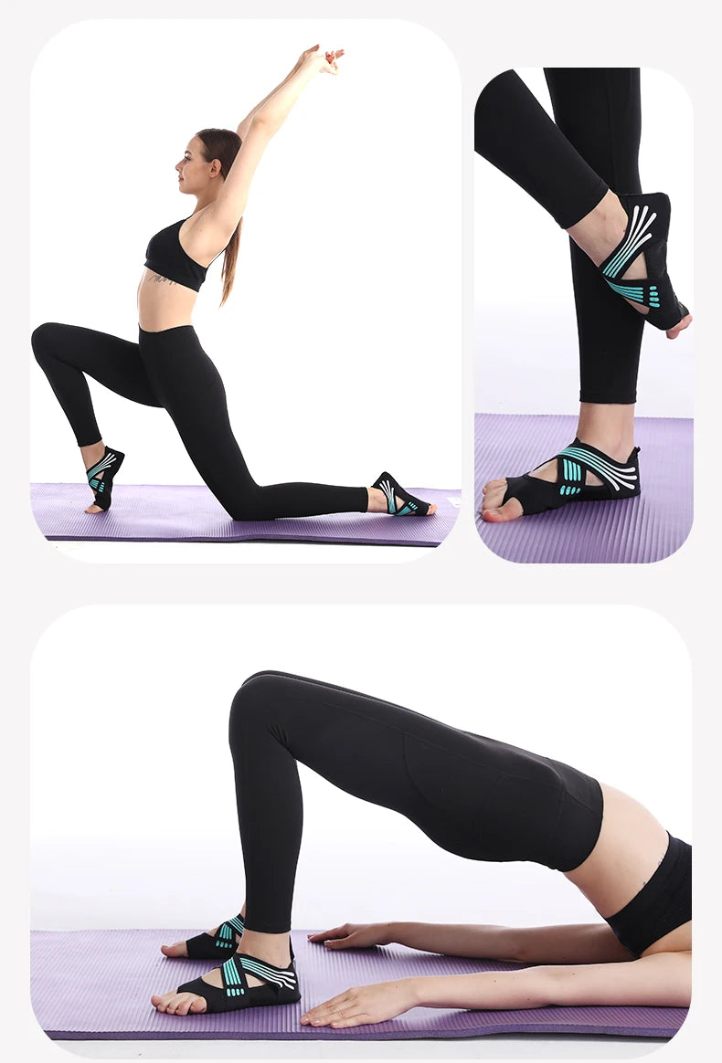 Professional Non-slip Gym Yoga Shoes Flat Soft Anti-slip Sole Ballet Fitness Dance Shoes Pilates Yoga Shoes Socks