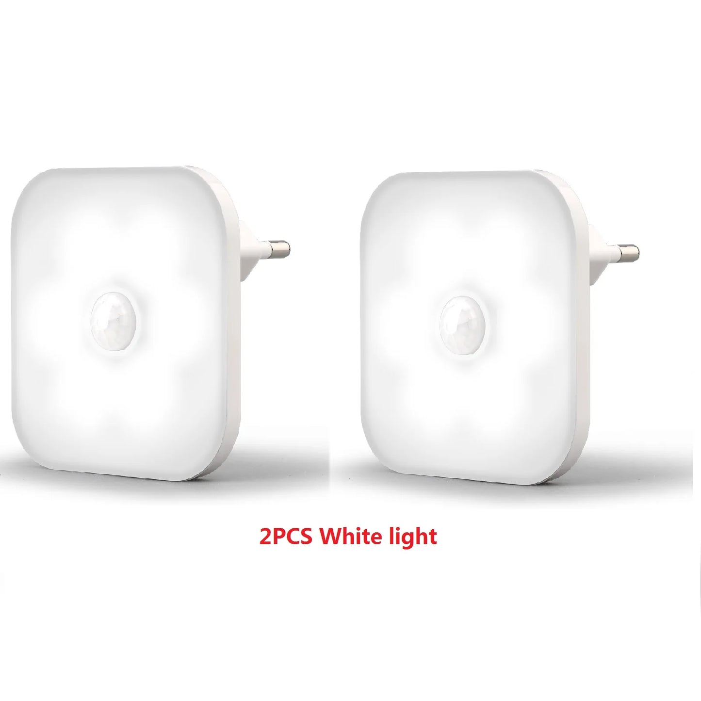 1/2pcs Wireless LED Night Light Motion Sensor EU Plug Children's Nights Light Night Lamp For Home Bedsides Table Bedroom Hallway