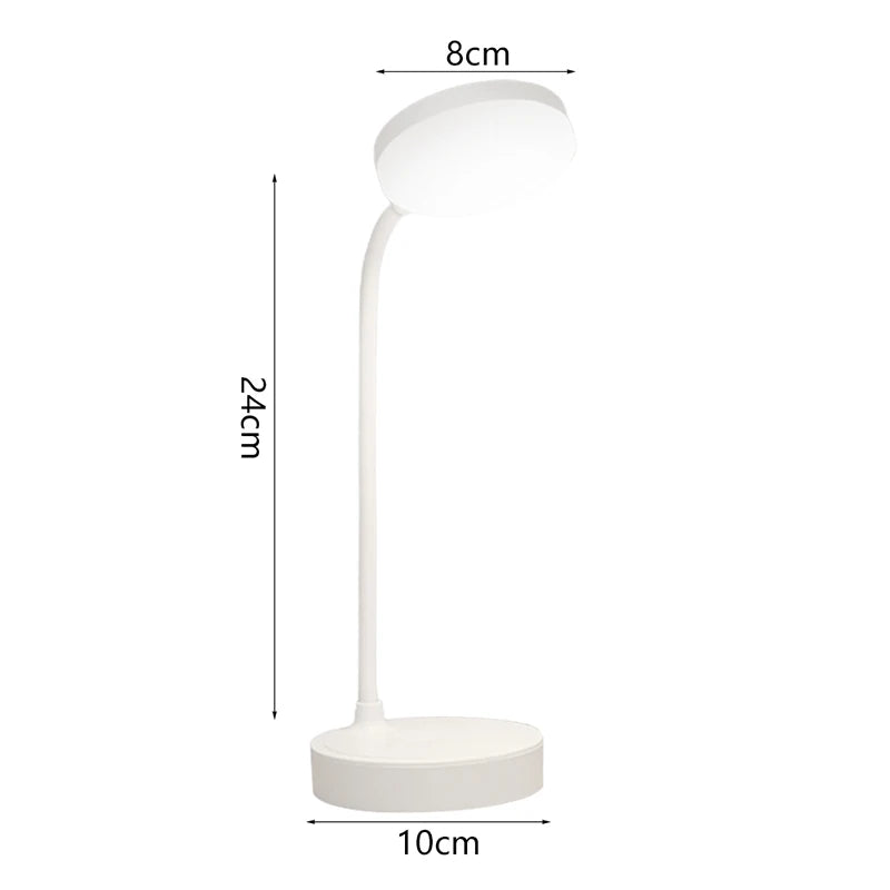 LED Desk Lamp 3 Levels Dimmable USB Rechargeable Battery Powered Portable Touch Table Light Eye Protection For Bedroom Bedside